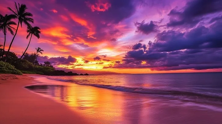 ng体育 - 日落沙滩美景